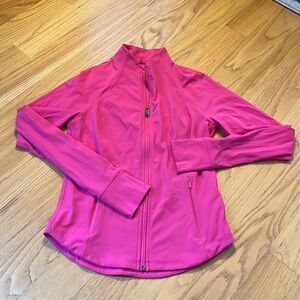 Athleta salutation jacket size small hot pink